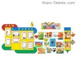 Stand-gallery “Class area” for children`s creative development
